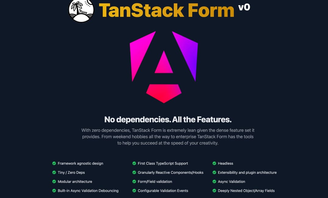 TanStack Form + Angular - First Look!