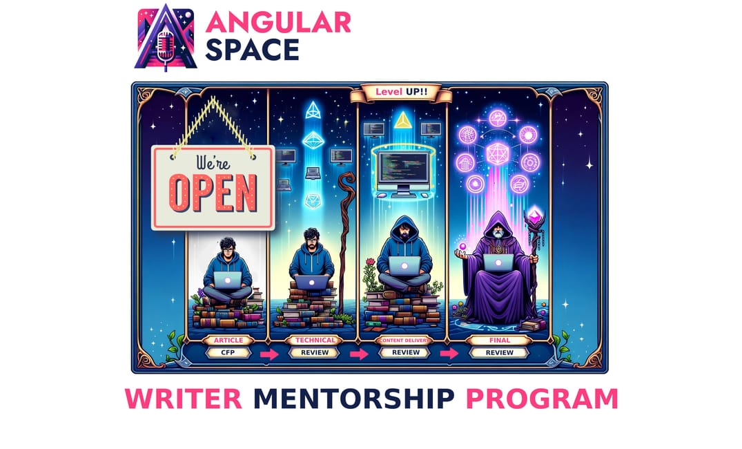 Apply to join Angular Space Mentorship Program