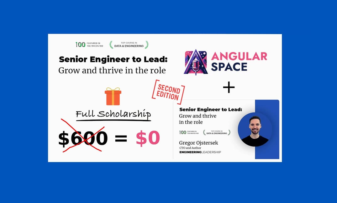 Senior Engineer to Lead - Full Scholarship 1x Giveaway 2nd Edition
