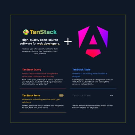 Image of: TanStack is rapidly merging  with Angular ecosystem!