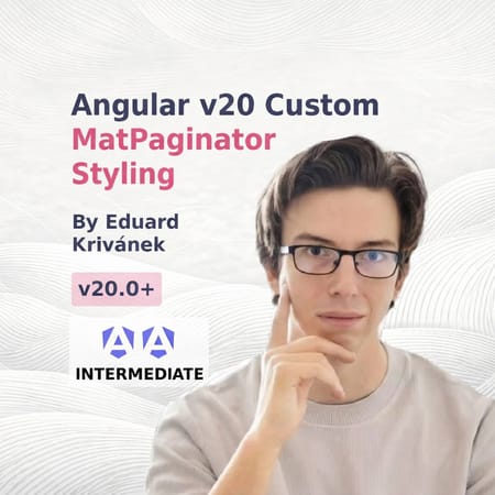 Image of: Angular v20 Custom MatPaginator Styling